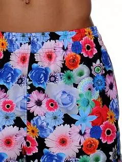 Пляжные шорты c крупным цветочным рисунком HOM Floral 07706cM9